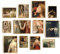 Lucky Numen Juego de 12 arte de pared renacentista, decoración gótica victoriana, decoración de pared victoriana, pinturas famosas, arte de pared impresionista, impresiones de arte clásico fino, arte