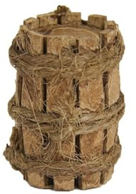 FADEDA Holzfass/Höhe:3 cm/handbemalt/detailgetreue Krippen Figuren - Weihnachten Tisch Dekoration Krippe Zubehör