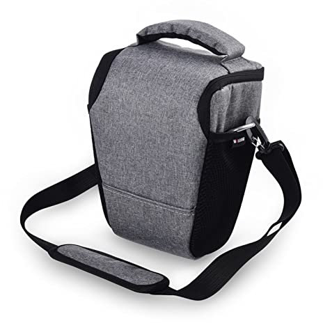 SENHE Graue digitale Dreiecktasche Kameratasche für Nikon, passend für Coolpix B600, B700, B500, passend für Sony HX400, HX350, H300, H400, DSC RX10, RX10, III, RX10 IV, Grau, grau