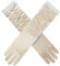 ihreesy Satin-Handschuhe, 38cm Ellenbogenlänge Opernhandschuhe Armstulpen Brauthandschuhe Satinhandschuhe Abendhandschuhe Tüllhandschuhe Abendhandschuhe für Partykostüme,Champagner