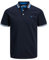 JACK & JONES Men's Jjepaulos Polo SS Noos Shirt, Sky Captain/Detail: neon, L
