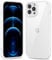 oakxco Thin Slim Clear case for iPhone 12 Pro Max, Transparent Hybrid Hard Shell Plastic & Soft Silicone Rubber Bumper, Non-Yellow Acrylic Protective Lightweight Cover for Women, White