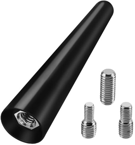 GEARMONSTER Autoantenne Universal Kfz Antenne für alle Autos Auto Radio Antenne 6,5cm Dachantenne Stabantenne Ersatz Kurze Auto Antenne für AM & FM Empfang Kurzstabantenne