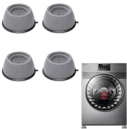 JXPXJMY 4 Stück Universal Waschmaschinen Anti Vibrationsfüße, Robuste und langlebige Waschmaschinen Anti Hub Füße für Tische Betten Waschmaschinen Sofas und Kühlschränke