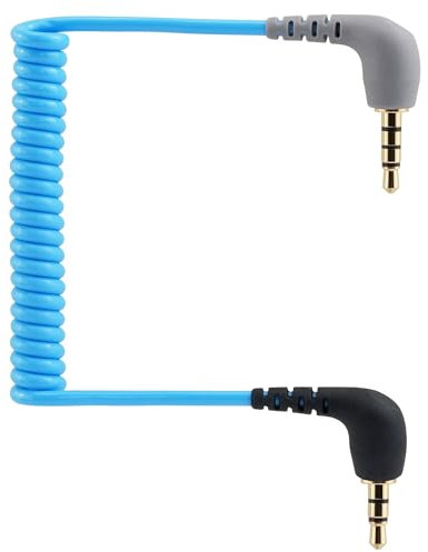 JCMOYUTY SC7 3.5mm TRS to TRRS Microphone Patch Cable for Rode Wireless GO 2 / GO II/ME/PRO/VideoMic, VideoMicro Go to iPhone, Smartphone, Tablets Mic Adapter Cord