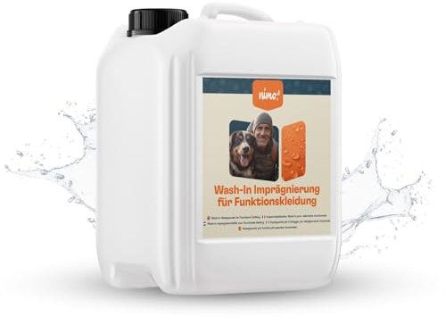 nimo® Wash-In Imprägnierung für Funktionskleidung | Imprägnierung gegen Regen & Schmutz für die Waschmaschine | Wasserabweisende Outdoor Kleidung | atmungsaktive Imprägnierung