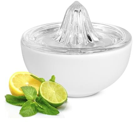 Sendez 2in1 Zitruspresse mit Porzellanschale Zitronenpresse Handentsafter Saftpresse Orangenpresse