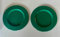 Generico 2 Sottopiatti metallo color verde bosco, diametro cm. 31 per apparecchiare tavole allegre ed eleganti, perfetti per le cene Natalizie, le feste di Capodanno