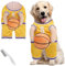 Hunde-Basketballkostüm, Hunde-Basketballkostüm mit Ball, Basketball Hundekostüm, Basketballkostüm für Hunde, Basketballspieler-Kostüm, Basketball-Hunde-Halloween-Kostüm (Gelb, Medium)