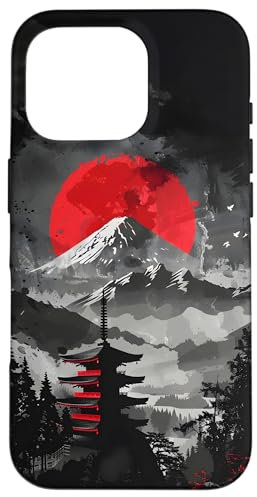 iPhone 16 Pro Japanese Mountain Sunset Case
