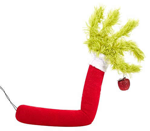 Decorazioni per il corpo del ladro di Natale, set di ornamenti per albero di Natale con braccio e testa, set di ornamenti per albero di Natale, in iuta, con braccio in peluche posabile, per interni