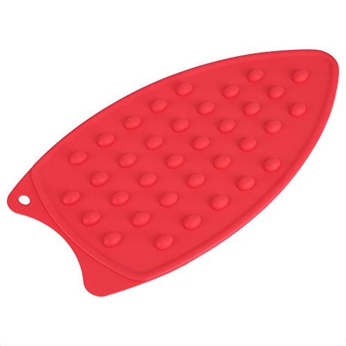 Silicone Iron Rest Pad Silicone Mats For Ironing The Clothes Multipurpose Iron Hot Resistant Mat Iron Rest Plate For Ironing Board Hot (Red)
