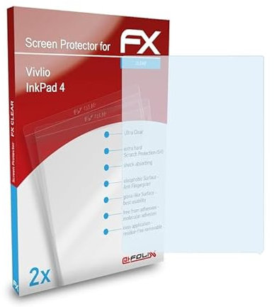 atFoliX Film Protection d'écran compatible avec Vivlio InkPad 4 Protecteur d'écran, ultra-clair FX Écran protecteur (2X)
