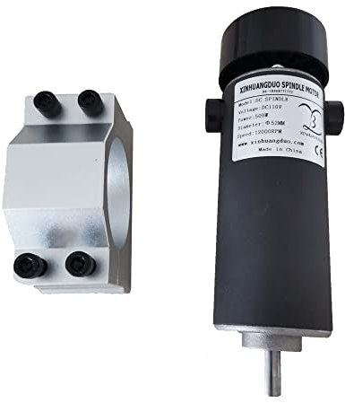 CNC-Spindelmotor-Kit, Luftgekühlter 0,5-kW-CNC-Spindelmotor-Kit-Motor + Lüfter 500-W-Spindelmotor + Drehzahlregler for die Stromversorgung for Gravieren für CNC-Fräsmaschine(Set 3)