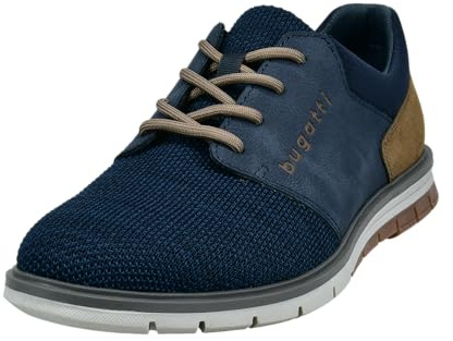 bugatti man Herren sportliche Schnürer, Männer Schnürhalbschuhe,Halbschuhe,Freizeitschuhe,maennlich,Men's,Low-tie,Dark Blue (4100),46 EU/EU UK