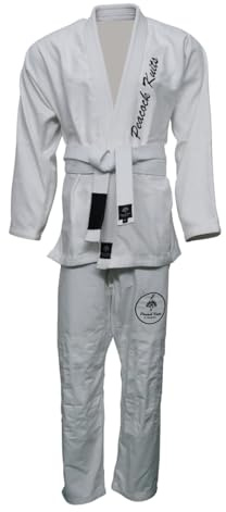 Men’s Traditional Karate Gi Uniform with Belt – Heavy-Duty Cotton Martial Arts Suit for Training & Competition (Black, A4)