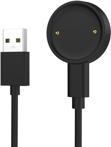 Astorgos Magnet ladegerät Kompatibel mit Amazfit Bip 6/Active 2, USB-C | 1 m USB-C Ladekabel, Magnetische Verbindung, Tragbares Ersatz-Ladegerät, Kompatibel mit Active 2 Square