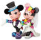 Disney 4058179 Figur Britto Mickey and Minnie Mouse Wedding, Resin, Mehrfarbig, 22,2 x 15,9 x 19,7 cm