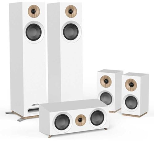 Jamo S 805 HCS 5.0canales Blanco Conjunto de Altavoces - Set de Altavoces (5.0 Canales, Cine en casa, Blanco, Corriente alterna)