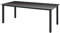 vidaXL Garten Esstisch Witterungsbeständig Gartentisch Gartenmöbel Tisch Balkontisch Terrassentisch Glas Aluminium 190x90x74cm Schwarz