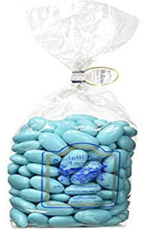 Confetti Pelino Sulmona dal 1783 Confetti Celeste alla Mandorla Sicilia Bambino - 1000 gr
