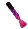 1 Packs Haarverlängerung Crochet Braids Extensions Flechten Hair Braiding Haar Synthetik 24 Zoll Schwarz & Lila & Rose-1
