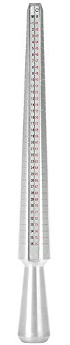 Anello Professionale Mandrino, Anello dito Sizer Gauge/Anello Mandrino Dimensionamento Misura bastone Gioielli Misura Misura strumento per misurare A-Z Donna Uomo(Rod)