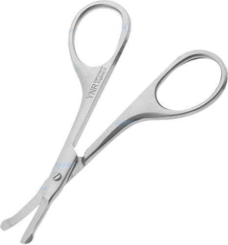 YNR® Professionelles Faltbares 2-in-1 Zehennagel-Nagelknipser, Feile und Nasenhaarschneider, Edelstahl, Schere, kompakt, zusammenklappbar, strapazierfähig, Nagelfeile