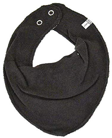 Pippi Baby Halstuch Lätzchen Dreieckstuch Biobaumwolle UNI (Schwarz)