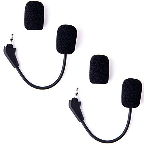 TNE Confezione da 2 microfoni di ricambio per cuffie Corsair HS50 HS60 HS70 PS4 Xbox One Nintendo Switch computer PC Mac Gaming