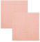 Betz 2 Stück Badvorleger Palermo 100% Baumwolle Badematte Badteppich Duschvorlage Größe 60x60 cm Qualität 680g/m² Farbe apricot
