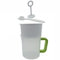 HEMOTON 1. 5L Multiple Usage Food Strainer Nut Milk Yogurt Strainer Yogurt Strainer Nut Soy Milk Pitcher Fruit Juice and Soy Milk Filter Cup Set (Brush in Random Color)