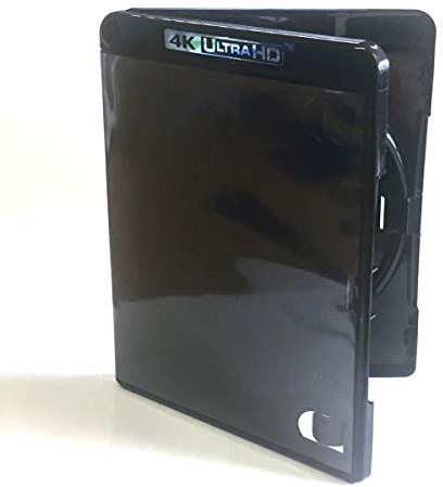 Vision Media Blu-ray-Hülle, 4 K, Ultra HD, für DVD/Blu Ray/Spiele, Schwarz, 10 Stück
