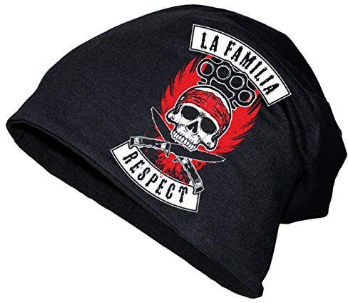 Spaß Kostet Herren Long Beanie Slouch La Familia Respect Größe XS bis XXL