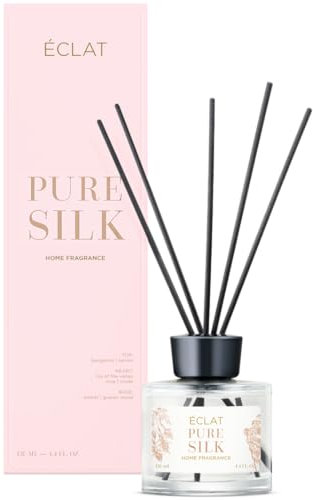 ÉCLAT Pure Silk Raumduft - langanhaltender Lufterfrischer mit hochwertigen Inhaltsstoffen - 130 ml - mit Filzstäbchen