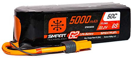 22.2V 5000mAh 6S 50C Smart G2 LiPo Battery: IC5