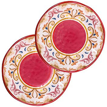 ROSE & TULIPANI MILANO Rosas & Tulipanes - Juego de 2 platos hondos Borgo