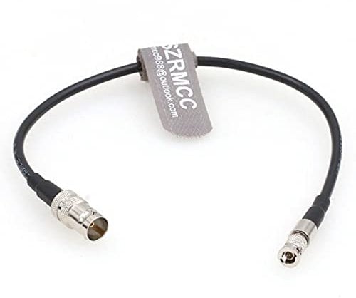 SZRMCC High Density HD Micro BNC auf Standard BNC Buchse 12G-SDI Koaxialkabel für Blackmagic HyperDeck Shuttle Video Assist (30 cm)
