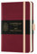 Agenda 2022 semainier vertical poche Aquarela black cherry