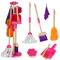 MASTERTOP Kids Cleaning Set, 8pcs Toy Cleaning Set for Toddlers, Pretend Play Cleanings Toy Sets for Kids Age 3+, Toddler Cleanings Sets Include Broom Dustpan Mop Brush Duster Rag and Organizing Stand