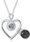 Dorunmo Ich liebe Dich Halskette 100 Sprachen Kette Damen Infinite Unendlichkeitszeichen Kette Geburtstagsgeschenke für Frau Mama Sie Geburtstag Muttertags 925 Silber Projektion Halskette