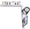 Ghzste I Saw That Jesus Sticker, Kreative Lustige Wohnkultur Jesus I Saw That Aufkleber, Lustige Wohnkultur Holztürrahmen Bücherregal Ornament