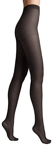 Conte elegant NUANCE 40 DEN Collants Mat pour Femmes - Effet Soie - Collants Femme Résistants - Collants Fins Renforcés Extrêmement Flexibles -Noir taille 4