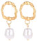 Koreanischer Perlenkopf Ring Georgette Perle Welle Georgianische Perle Ringelsöckchen (Gold, One Size)
