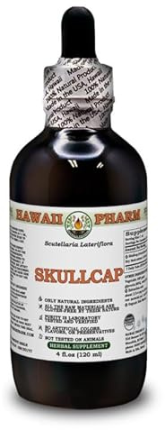 Schädeldecke (Scutellaria Lateriflora) Trockenkraut ALKOHOLFREIER Flüssigextrakt Glyzerit 120 ml