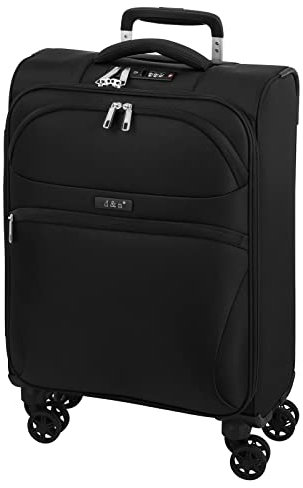D&N Travel Line 9104-4-Rollen-Kabinentrolley S 55 cm schwarz