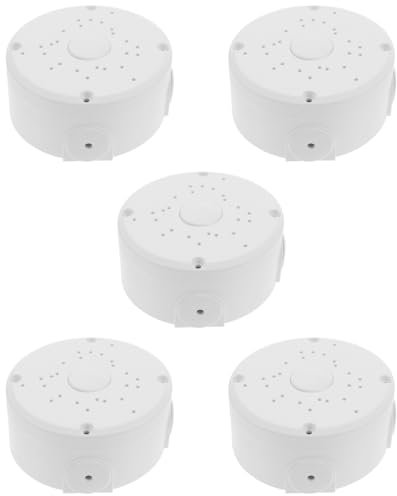 Garneck 5pcs Hemispherical Box Hidden Cable Holder for Outdoor TV Protection Plug Cover Outdoor Camera Cover Outdoor Junction Box Cable Box
