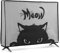 kwmobile Funda para Monitor 49-50 TV - Cubierta Protectora para Interior - Gato Meow