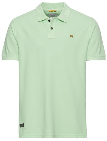 camel active Herren Pique Kurzarm Poloshirt in Regular Fit aus Reiner Baumwolle Pistazie, Menswear-XXL