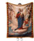 Ultra weiche Jungfrau Maria Decke Mikrofaser Our Lady of Guadalupe Überwurfdecke warm gemütlich Flanell Gebet christliche Decken für Frauen religiöse katholische Geschenke für Frauen Mann 130 x 150 cm